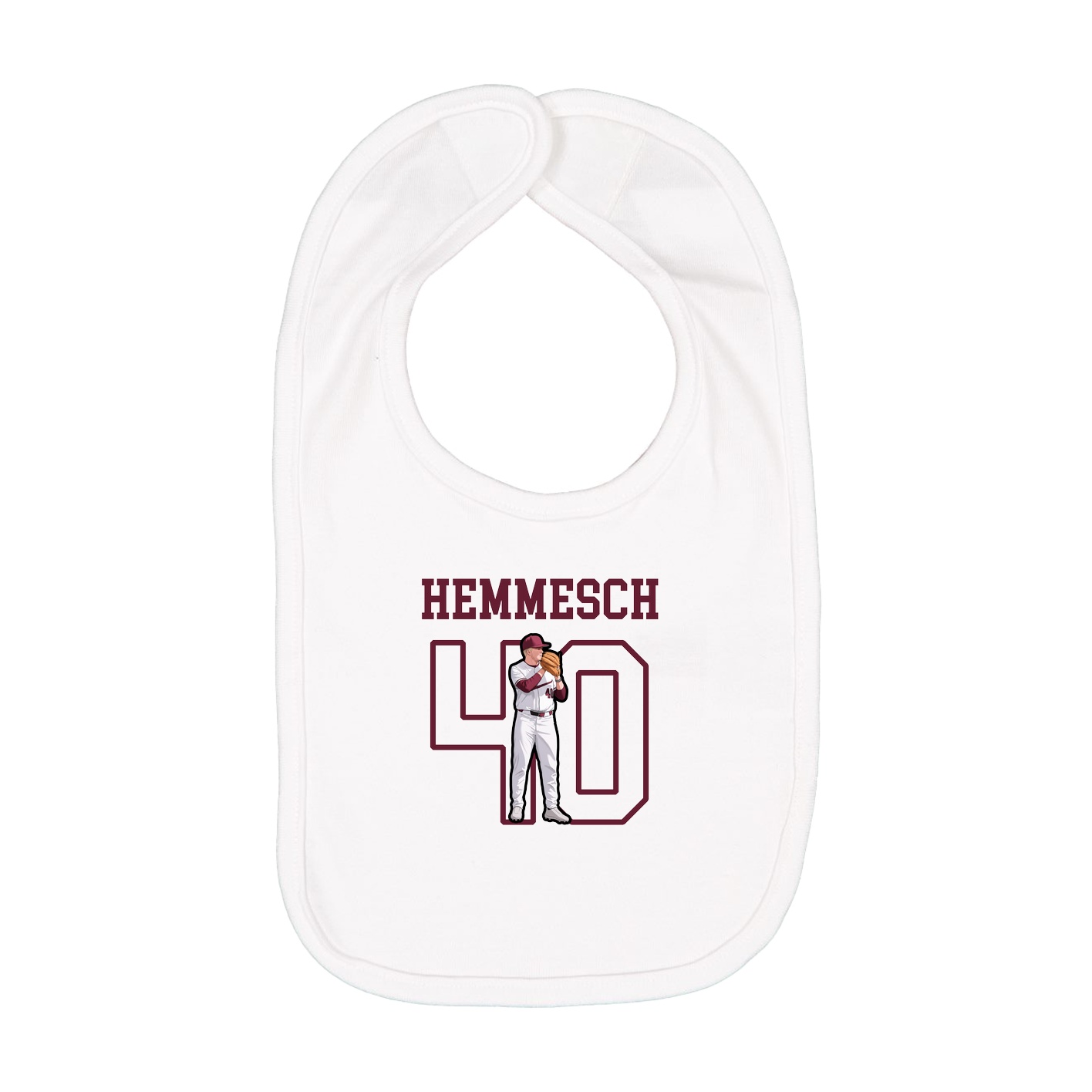 Infant Bib — Shirsey in White