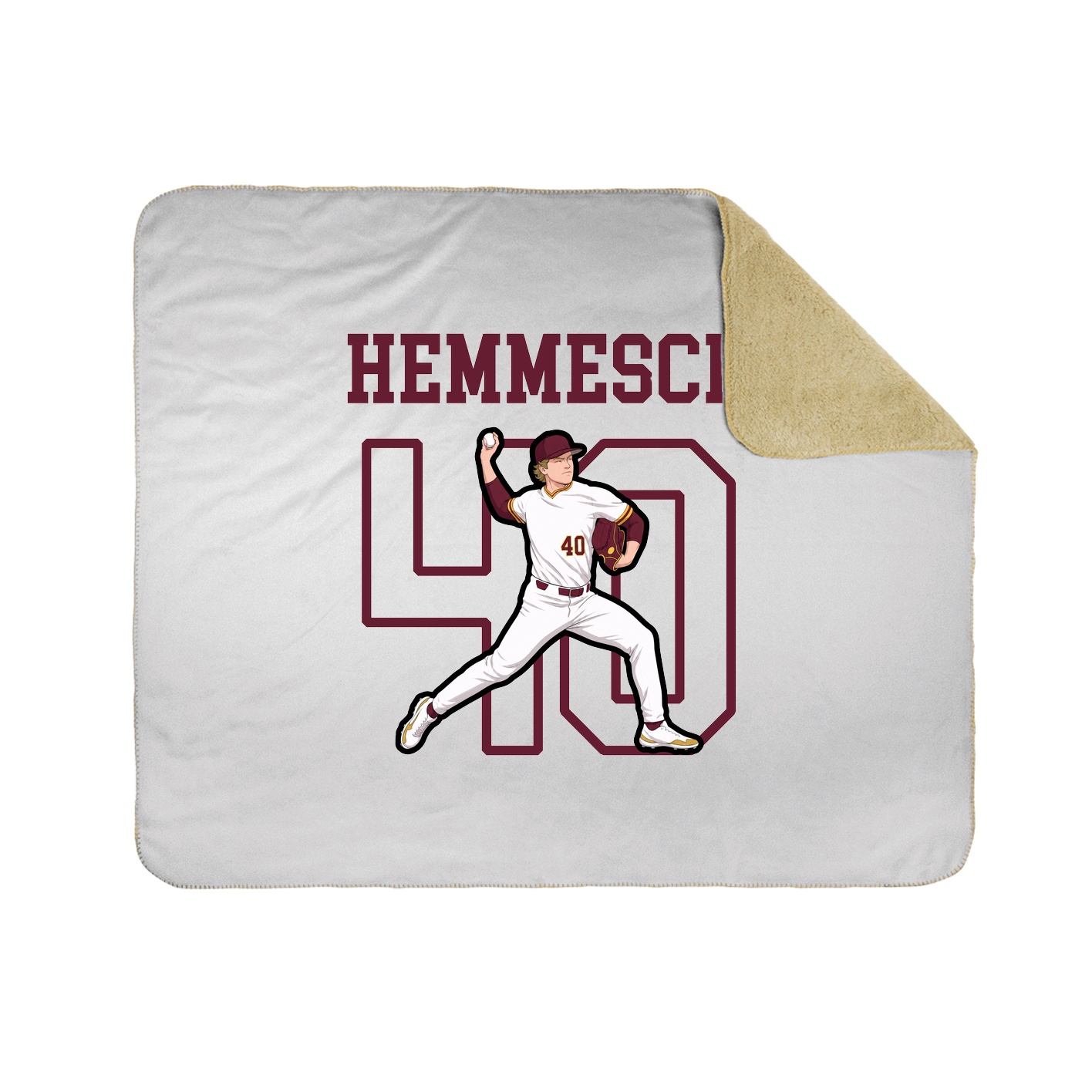 Throw Blanket — Shirsey in White