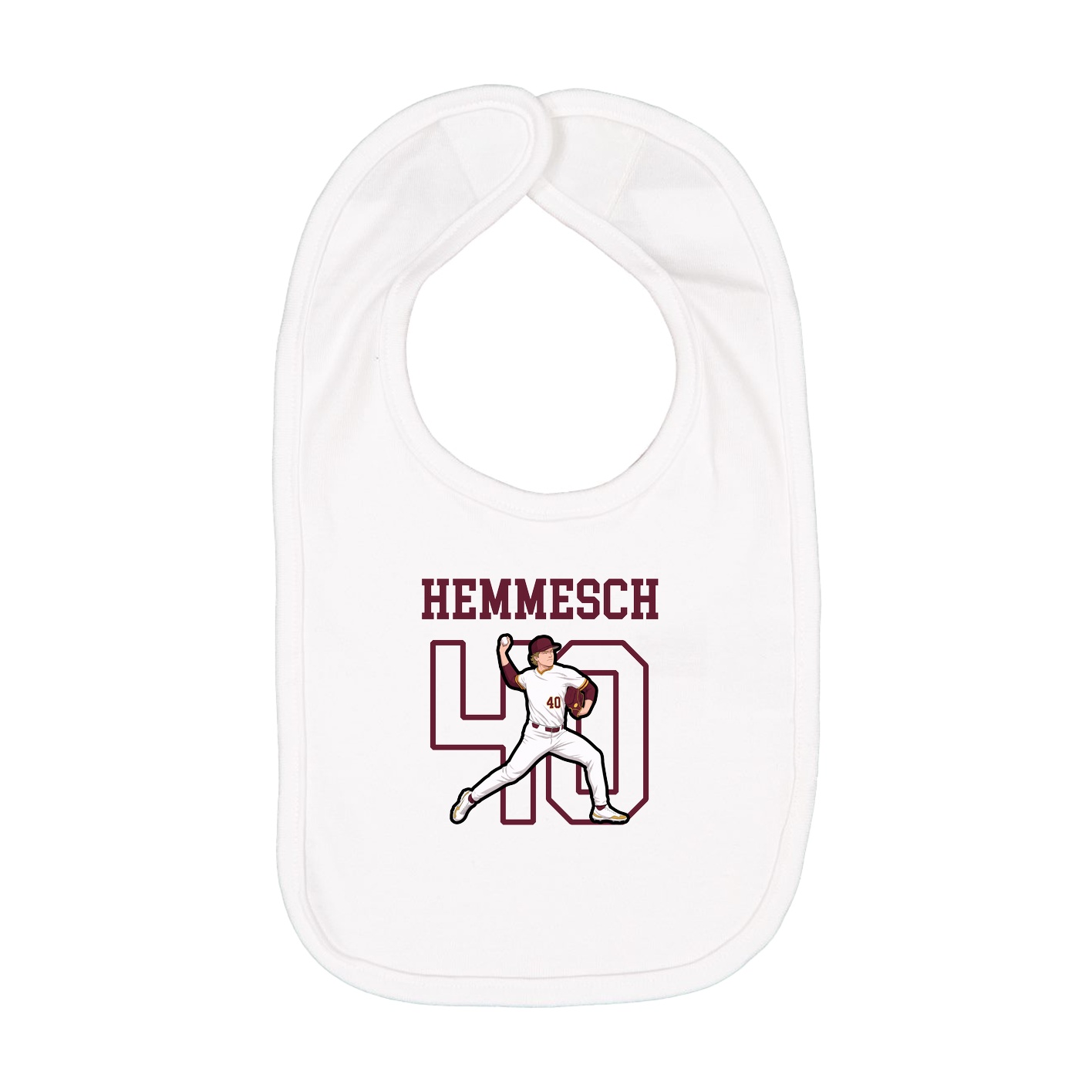 Infant Bib — Shirsey in White