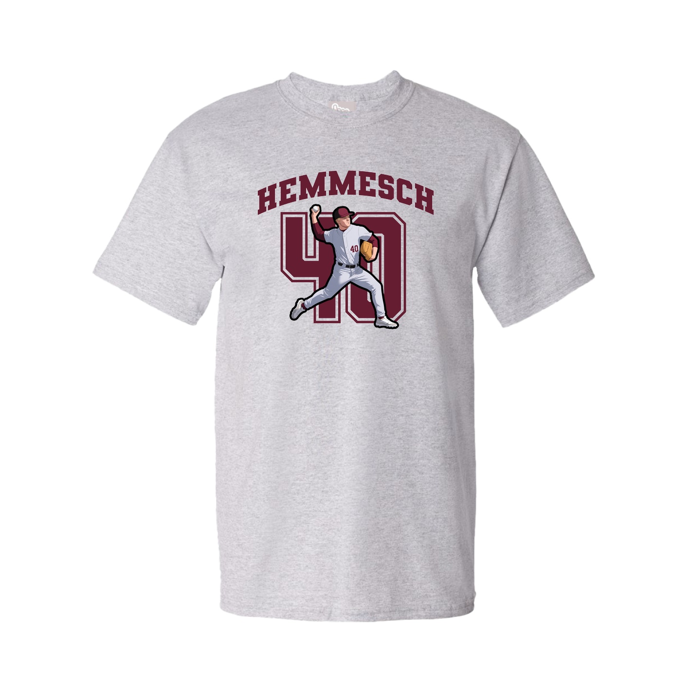 Youth Tee — Number in Grey