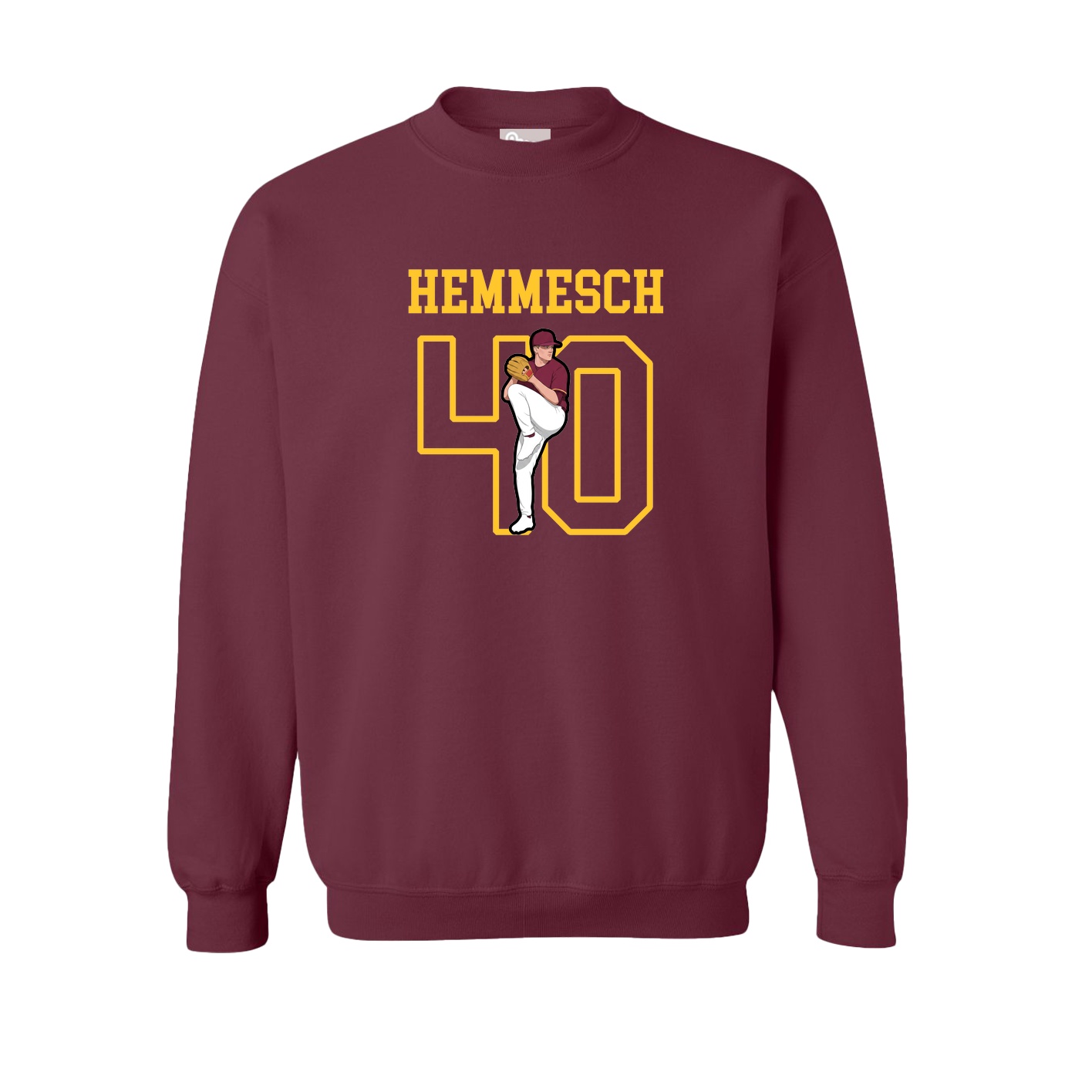 Fleece Crew — Shirsey in Maroon