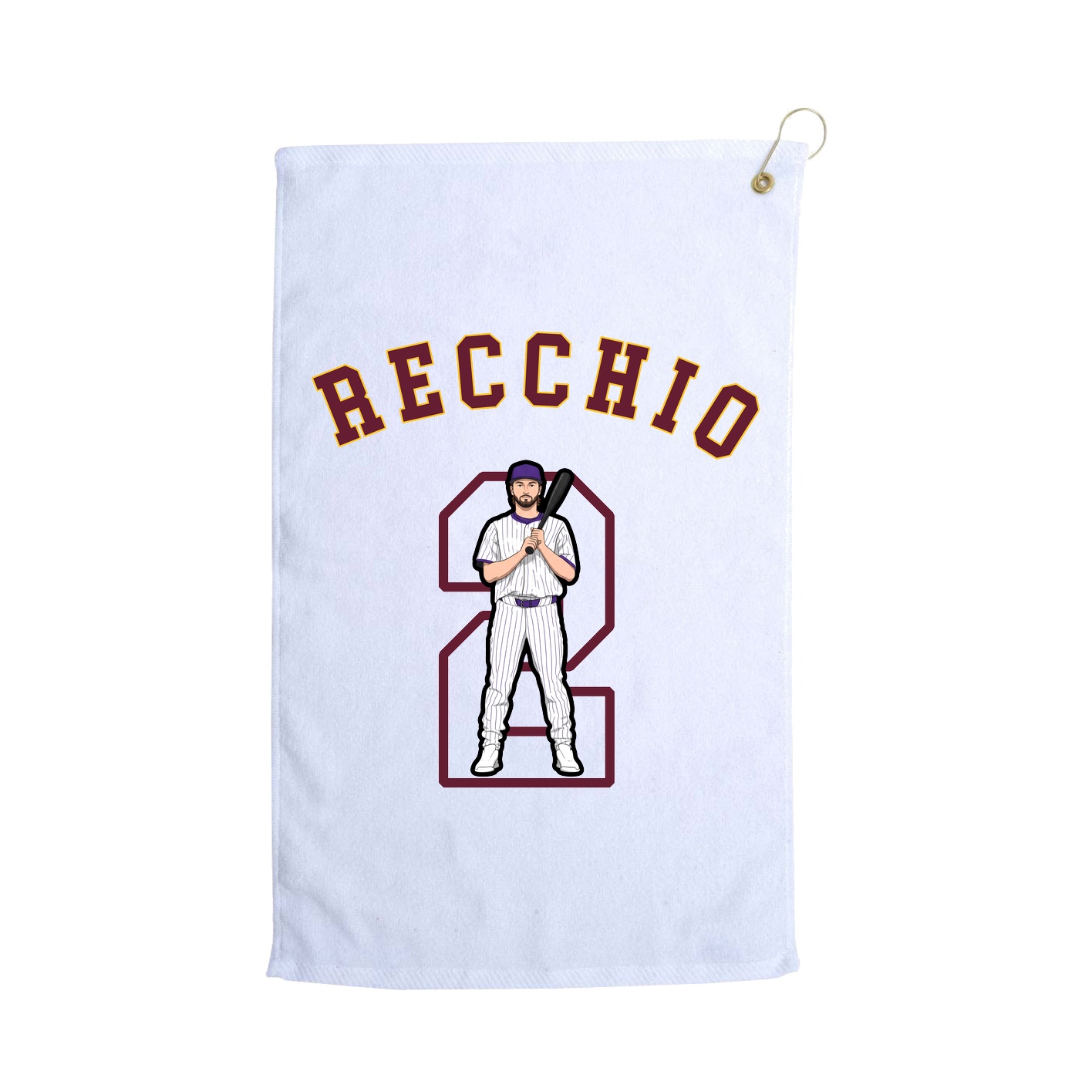 Golf Towel — Shirsey Arch in White