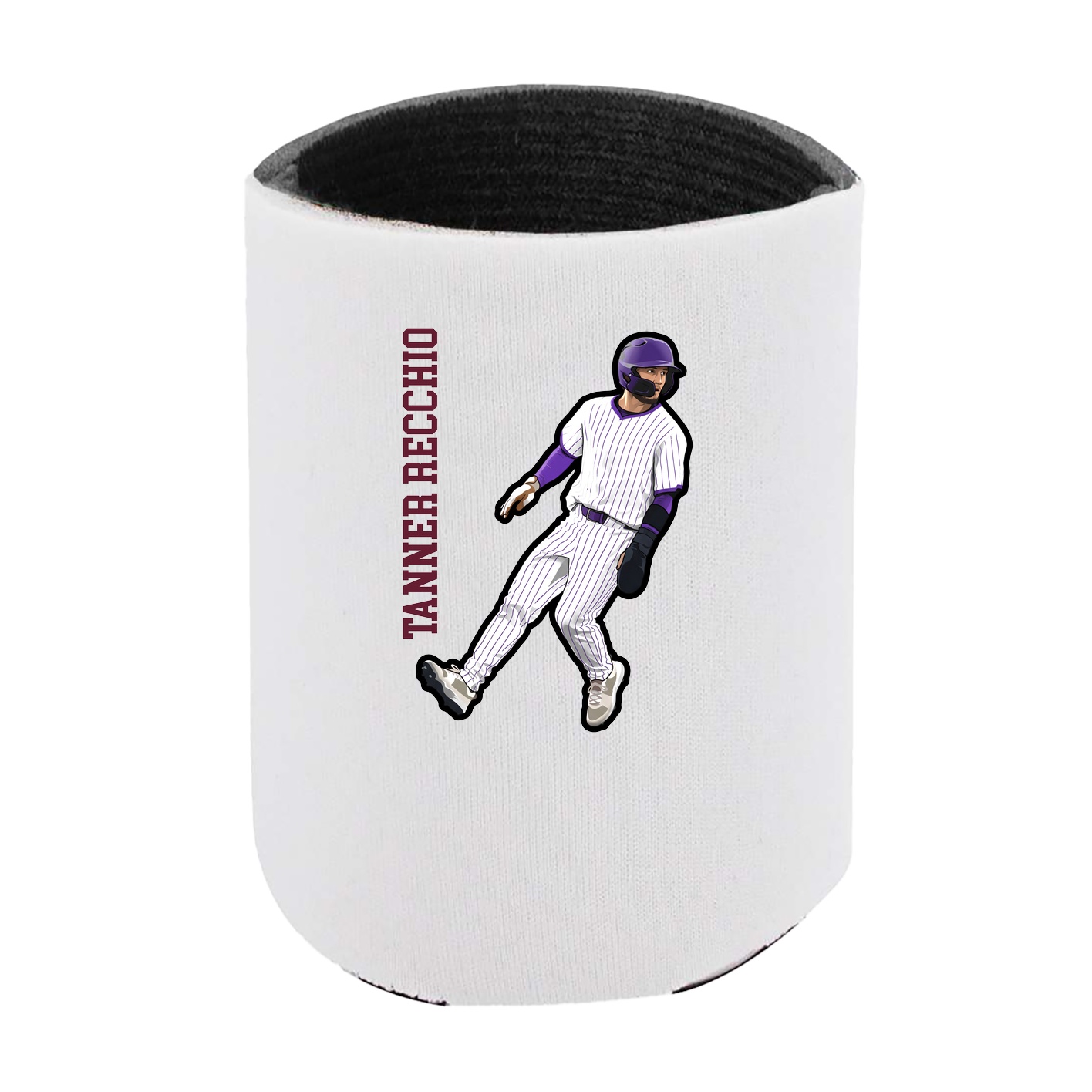 Can Holder — Name Vertical in White
