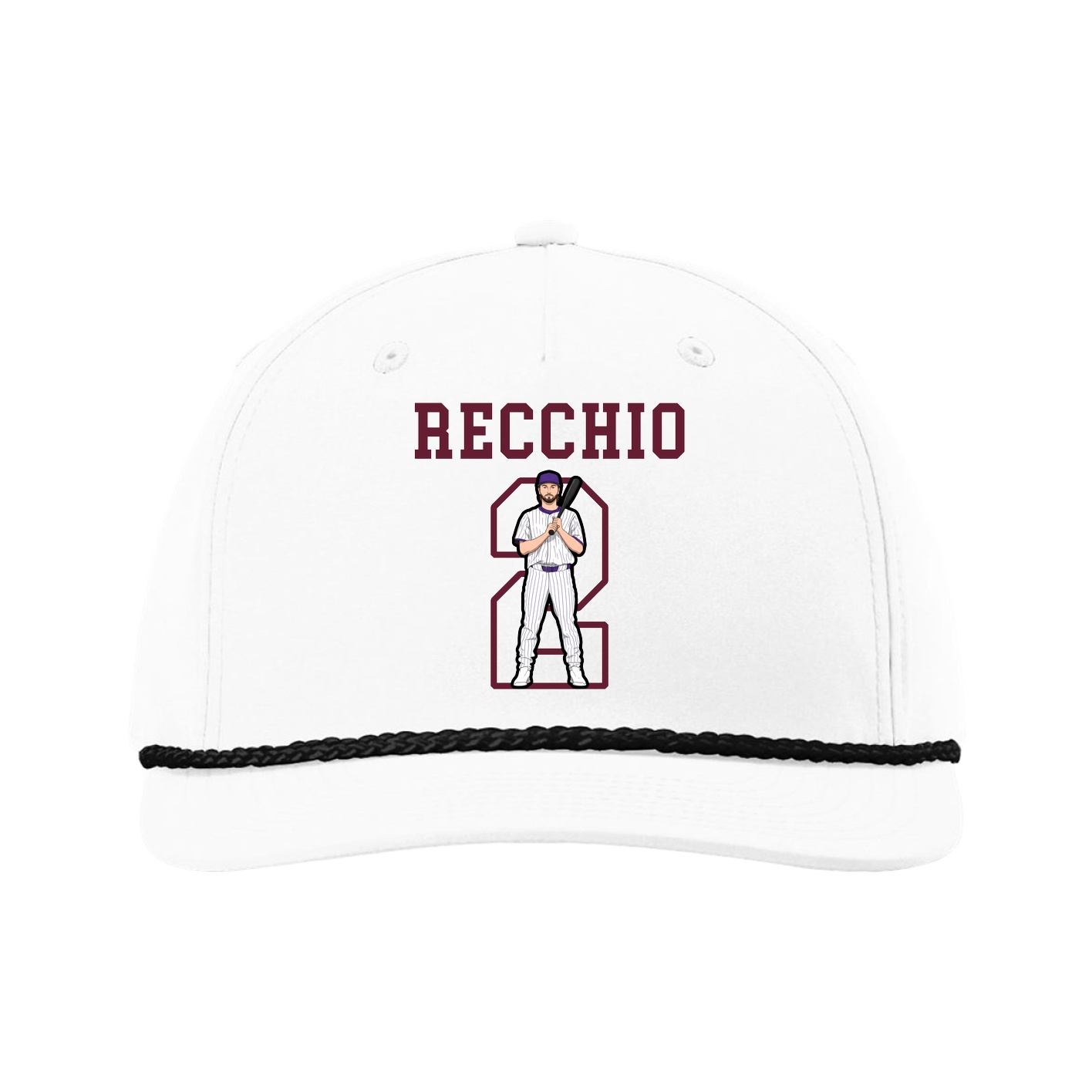 Five-Panel Classic Rope Cap — Shirsey in White
