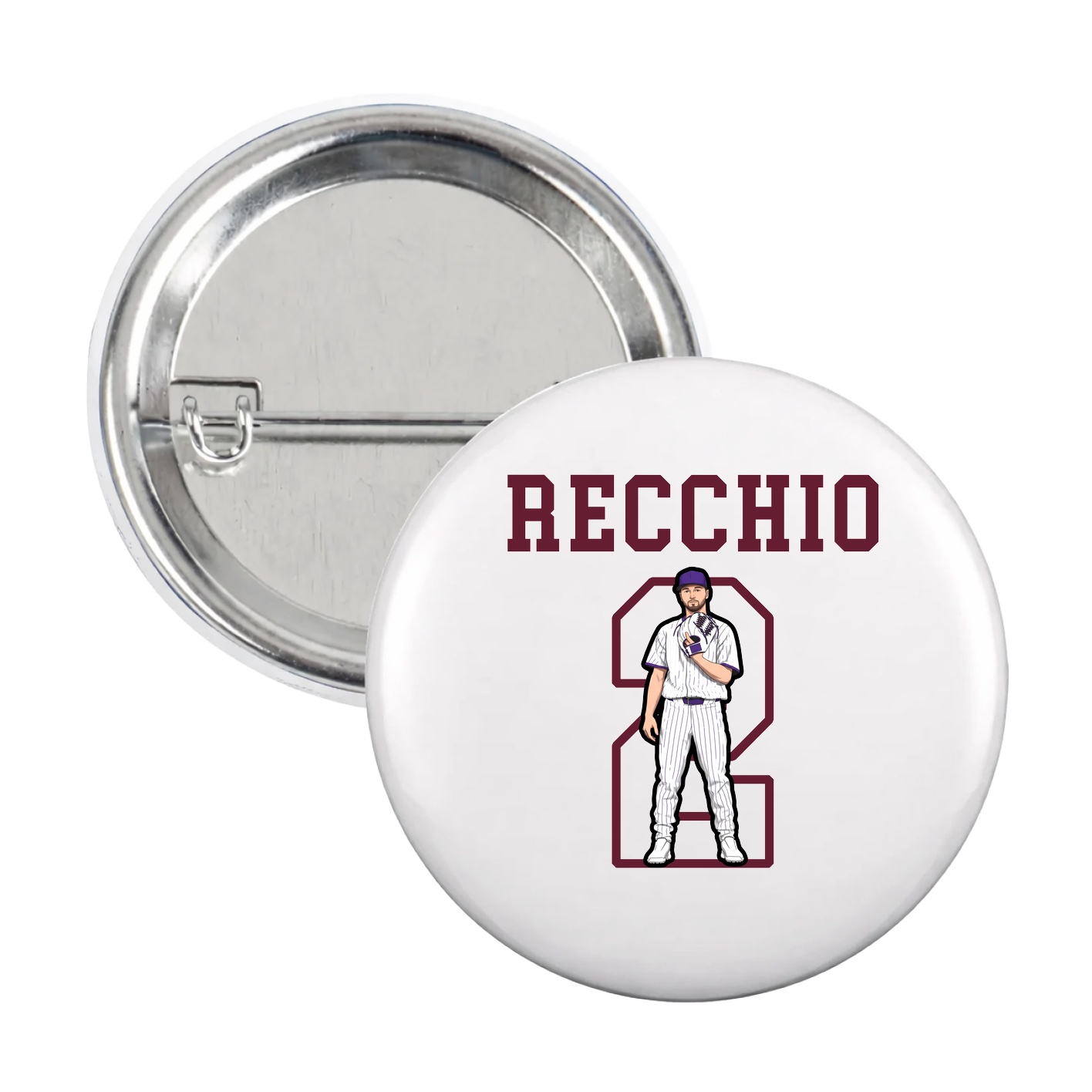 Game Day Button — Shirsey in White