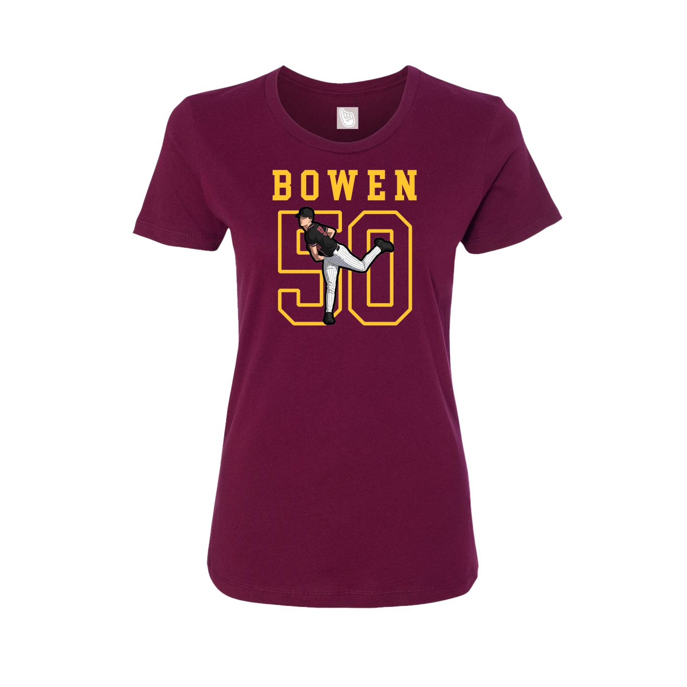 Fitted Women's Tee — Shirsey in Maroon