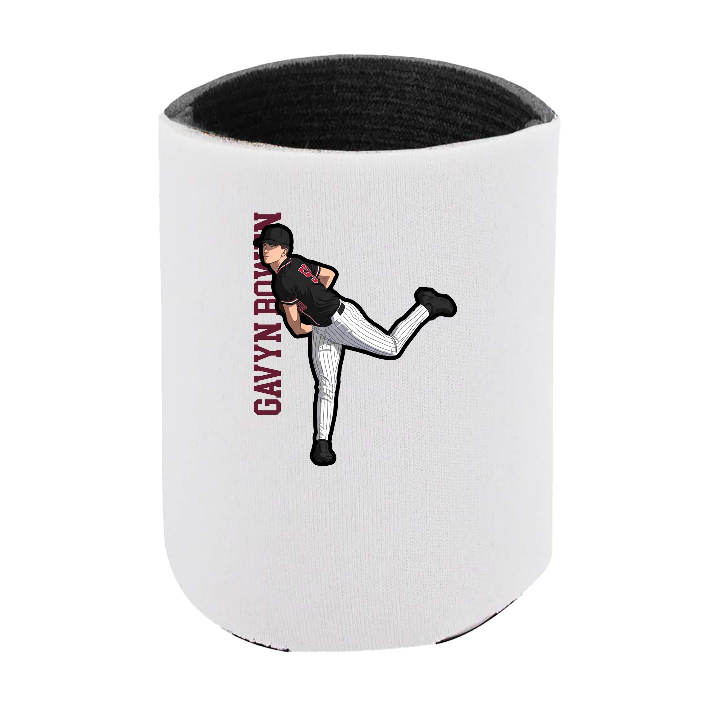 Can Holder — Name Vertical in White