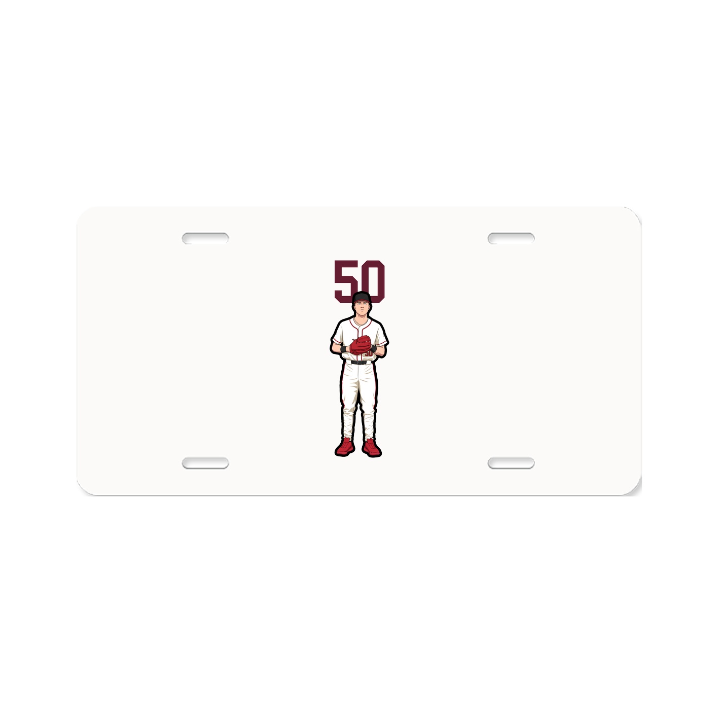 License Plate — Number Top in Classic