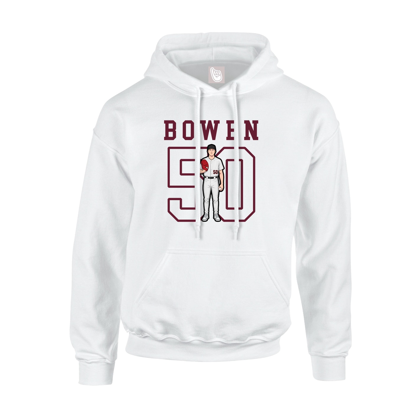 Hoodie — Shirsey in White