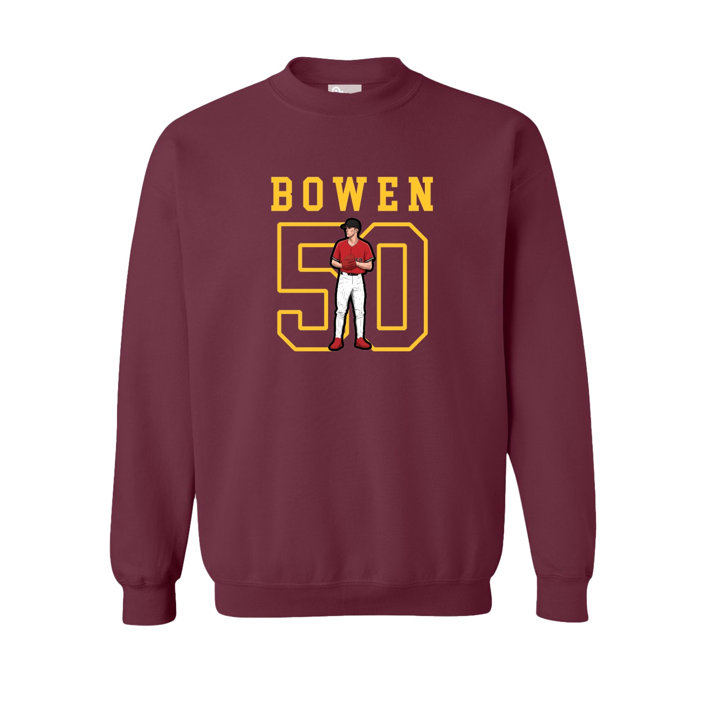 Fleece Crew — Shirsey in Maroon