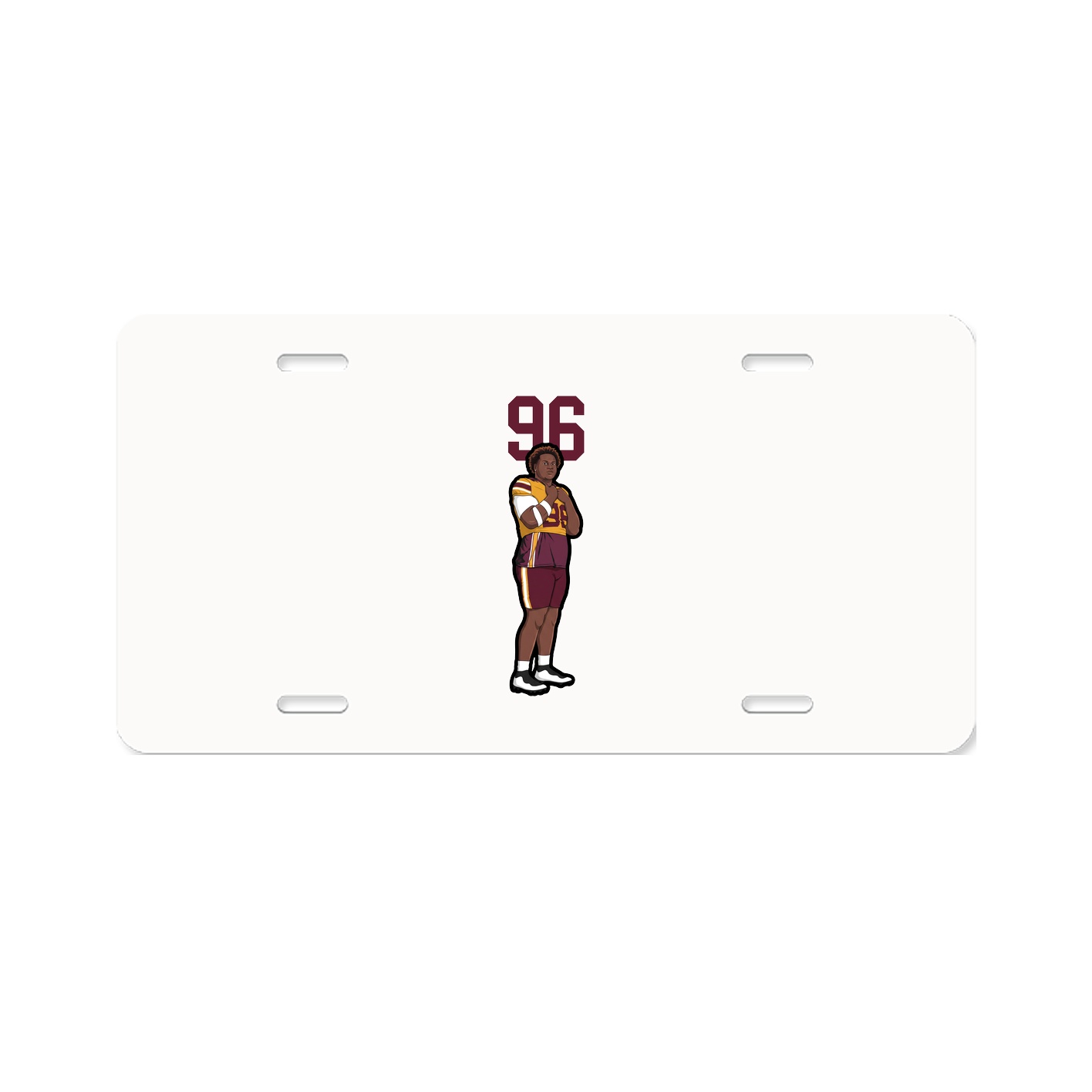 License Plate — Number Top in Classic