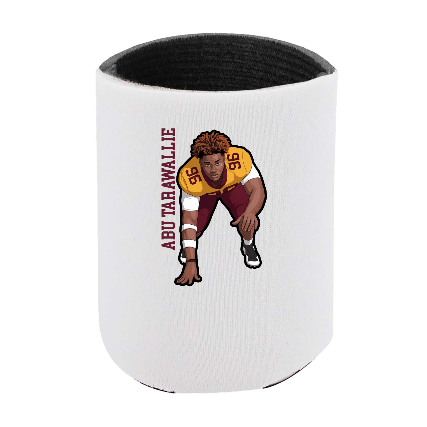 Can Holder — Name Vertical in White