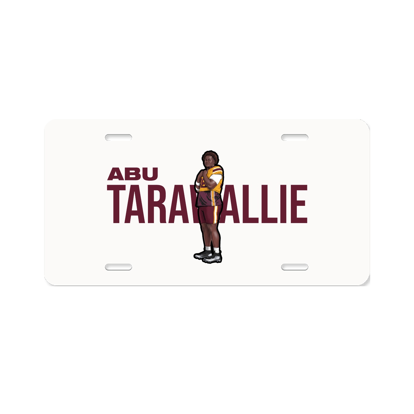 License Plate — Player Name in Classic