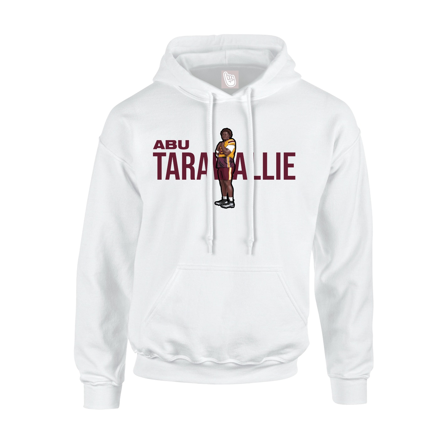 Youth Hoodie — Player Name in White