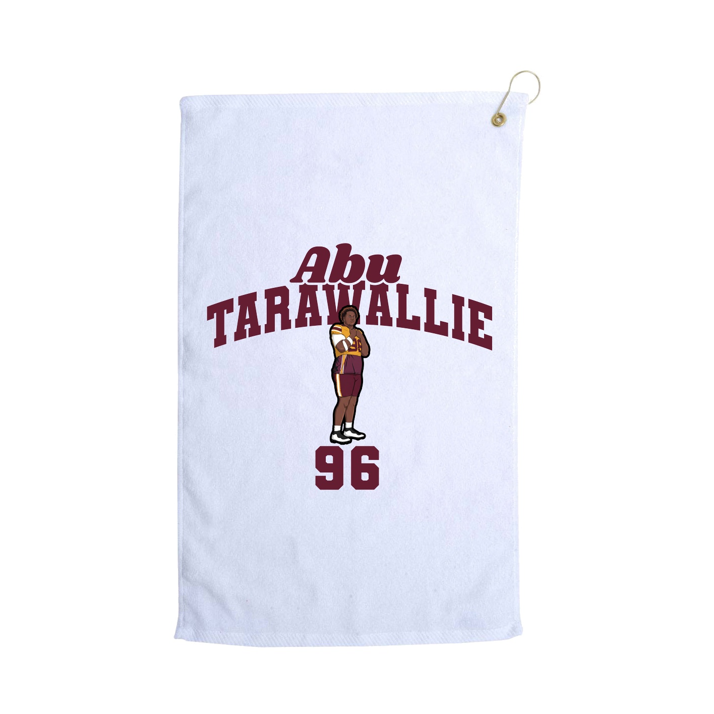 Golf Towel — Signature Arch in White