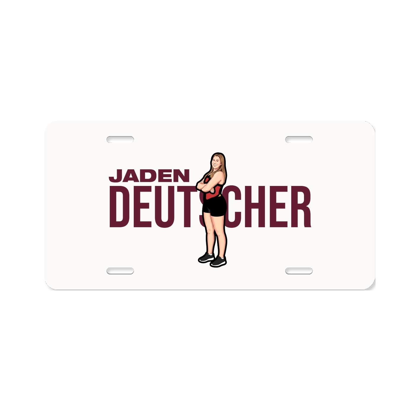 License Plate — Player Name in Classic