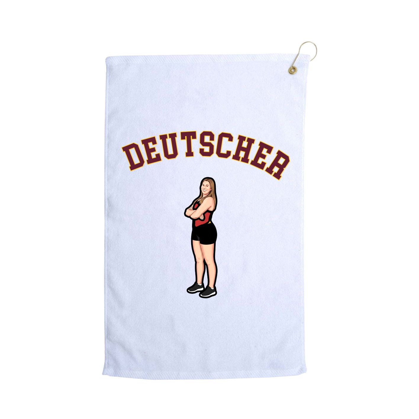 Golf Towel — Shirsey Arch in White