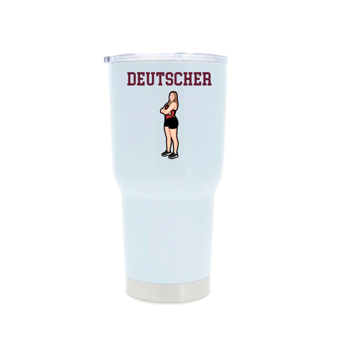 30oz Stainless Steel Tumbler — Shirsey in White