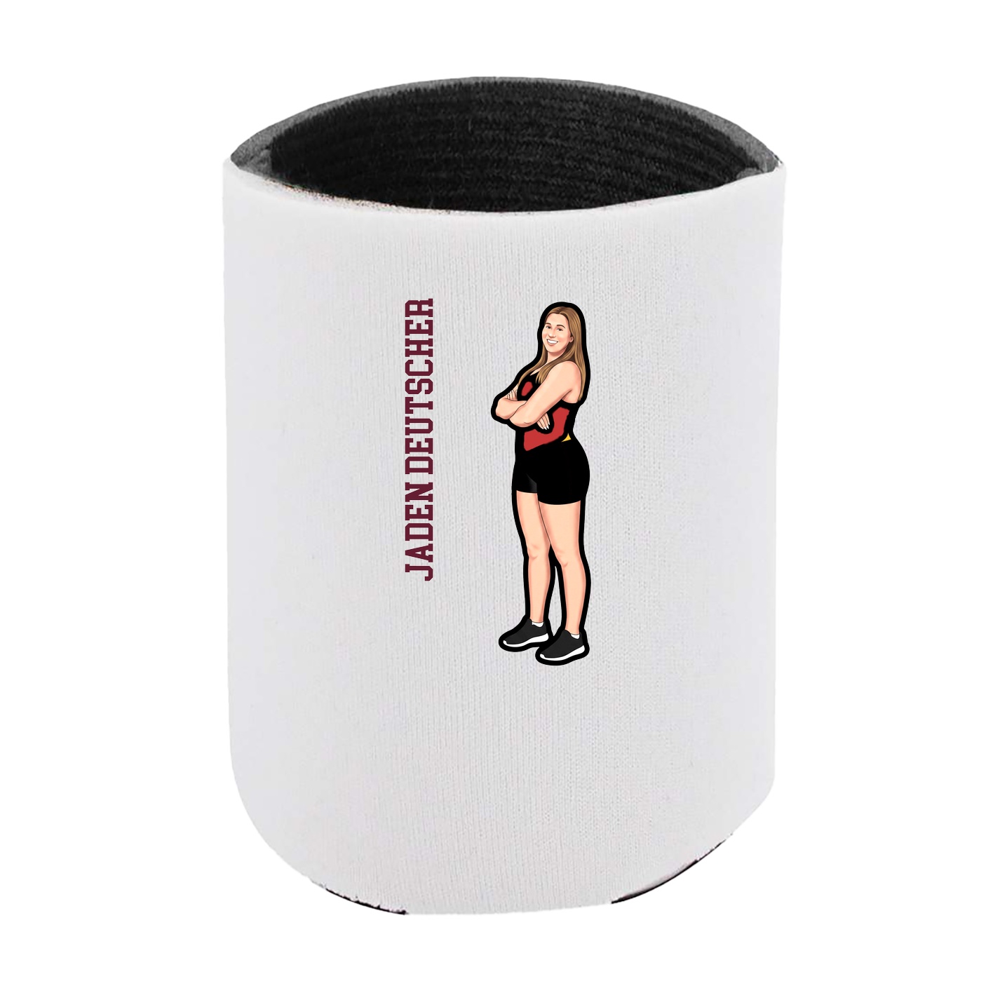 Can Holder — Name Vertical in White