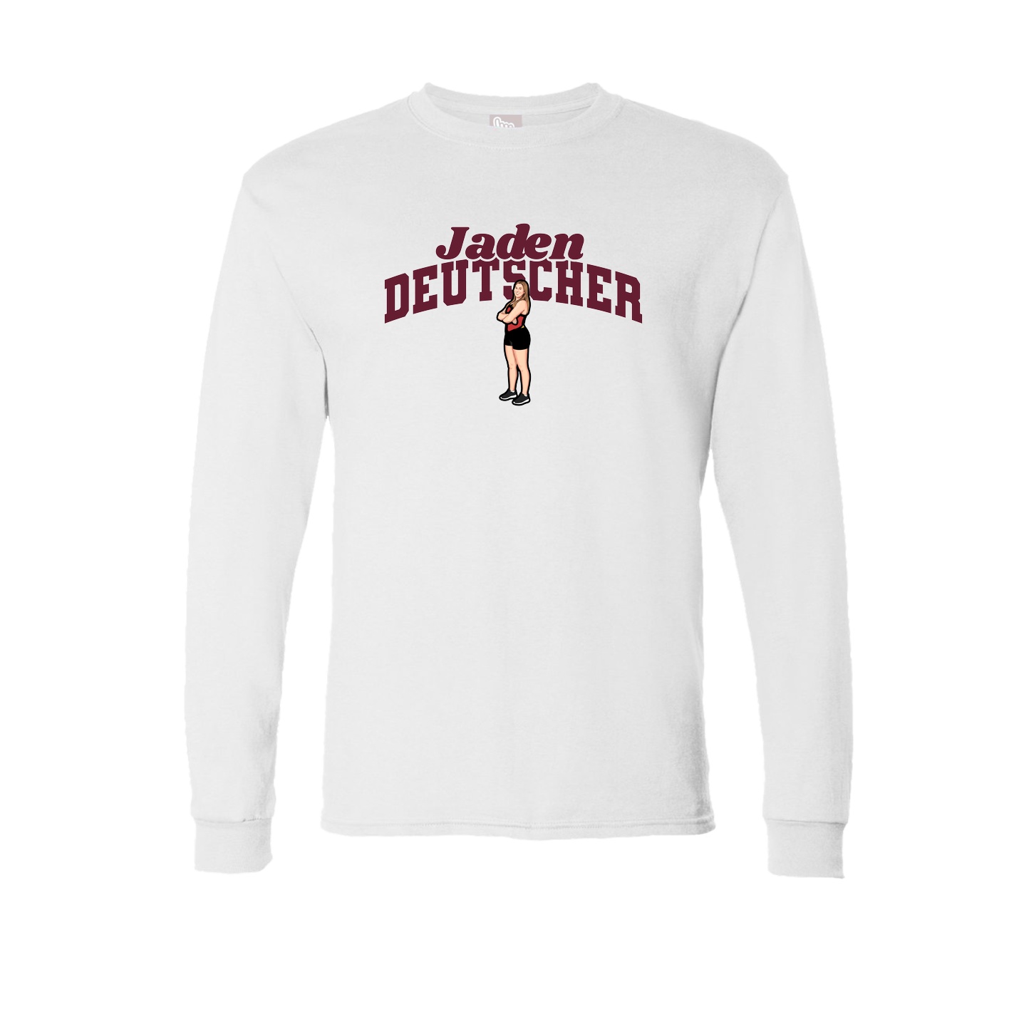 Long Sleeve Tee — Signature Arch in White