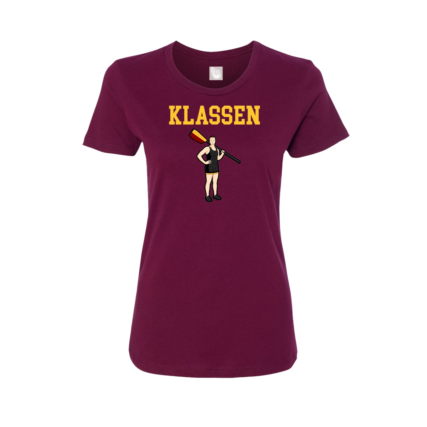 Fitted Women's Tee — Shirsey in Maroon