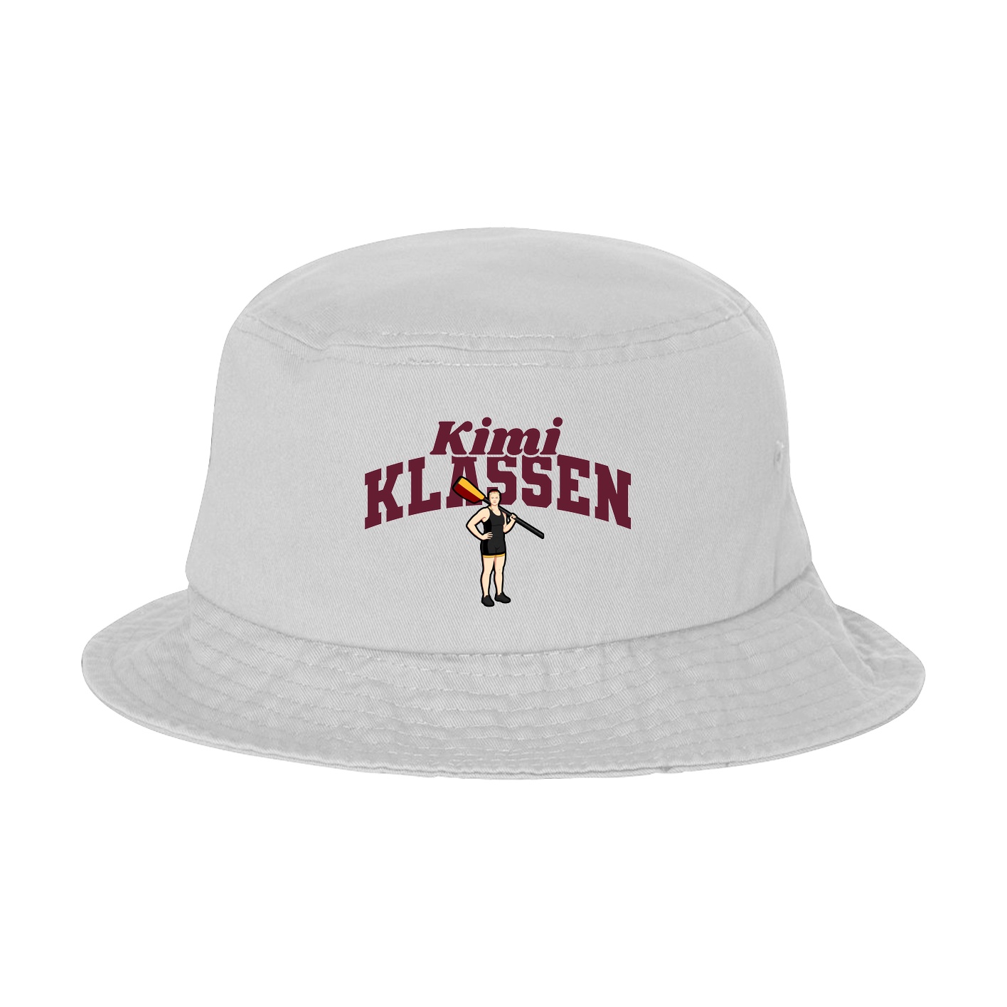 Bucket Cap — Signature Arch in White