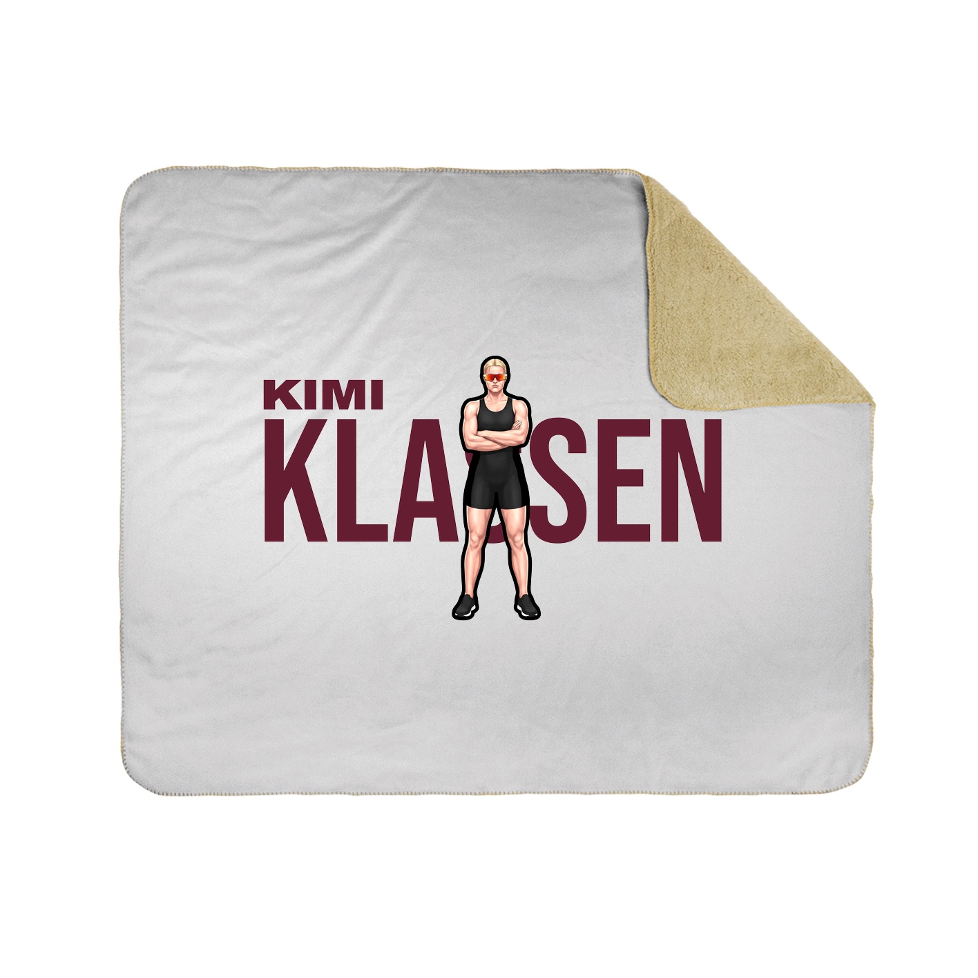 Throw Blanket — Player Name in White