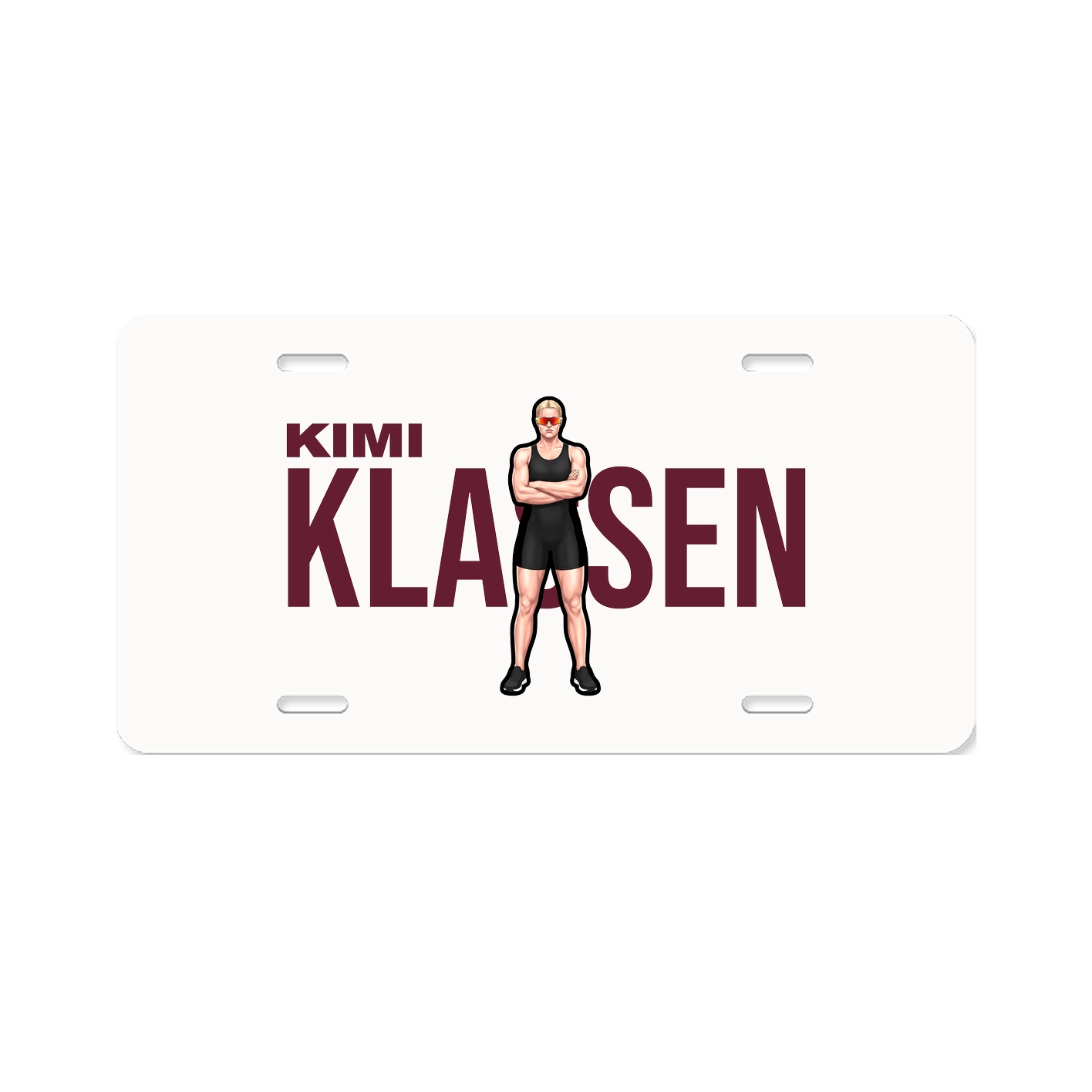 License Plate — Player Name in Classic