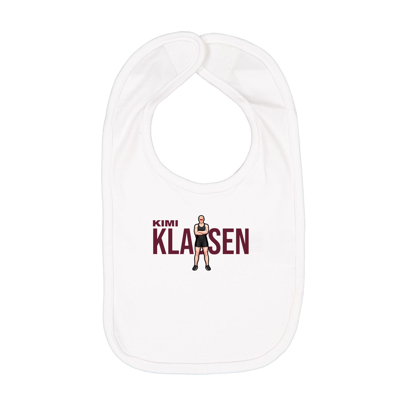 Infant Bib — Player Name in White