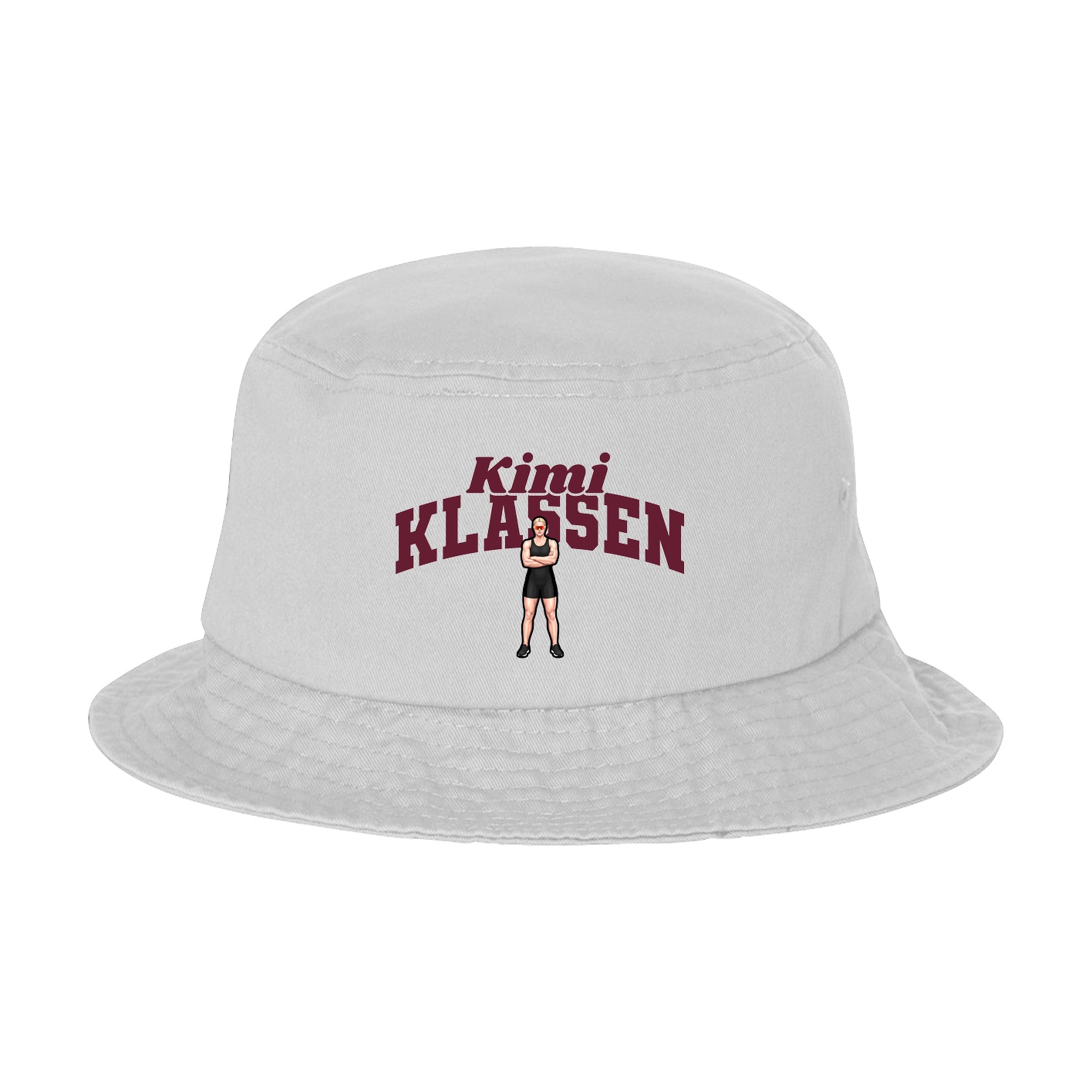 Bucket Cap — Signature Arch in White