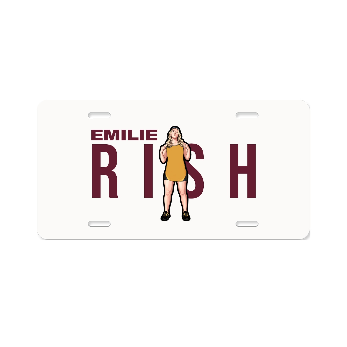 License Plate — Player Name in Classic