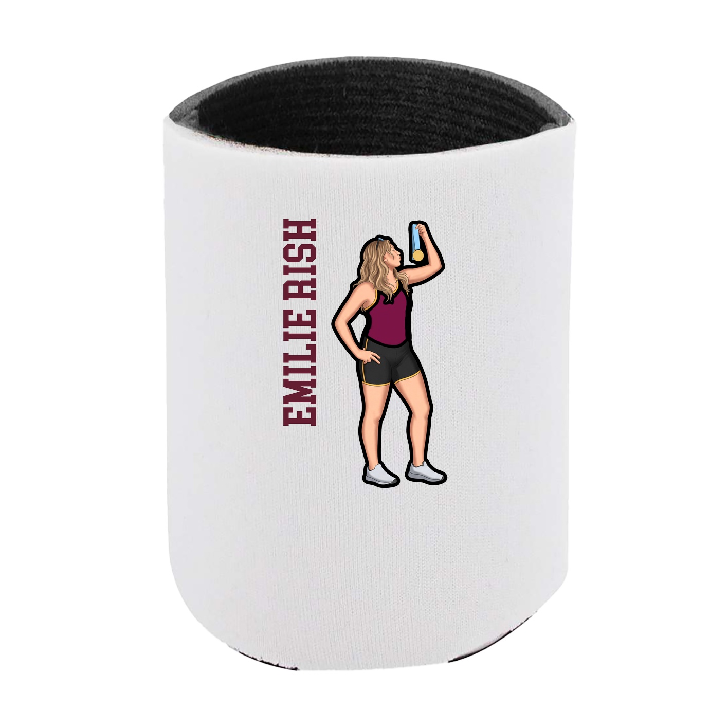 Can Holder — Name Vertical in White