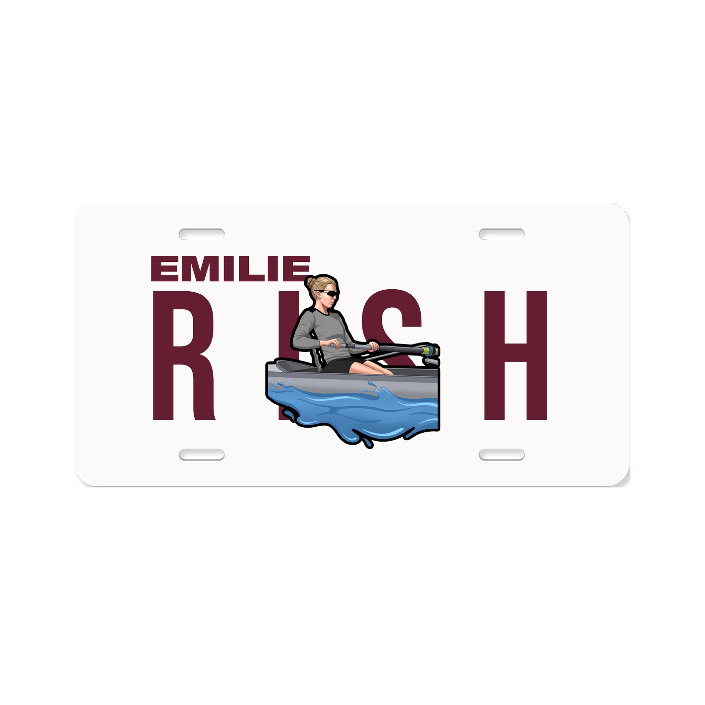 License Plate — Player Name in Classic