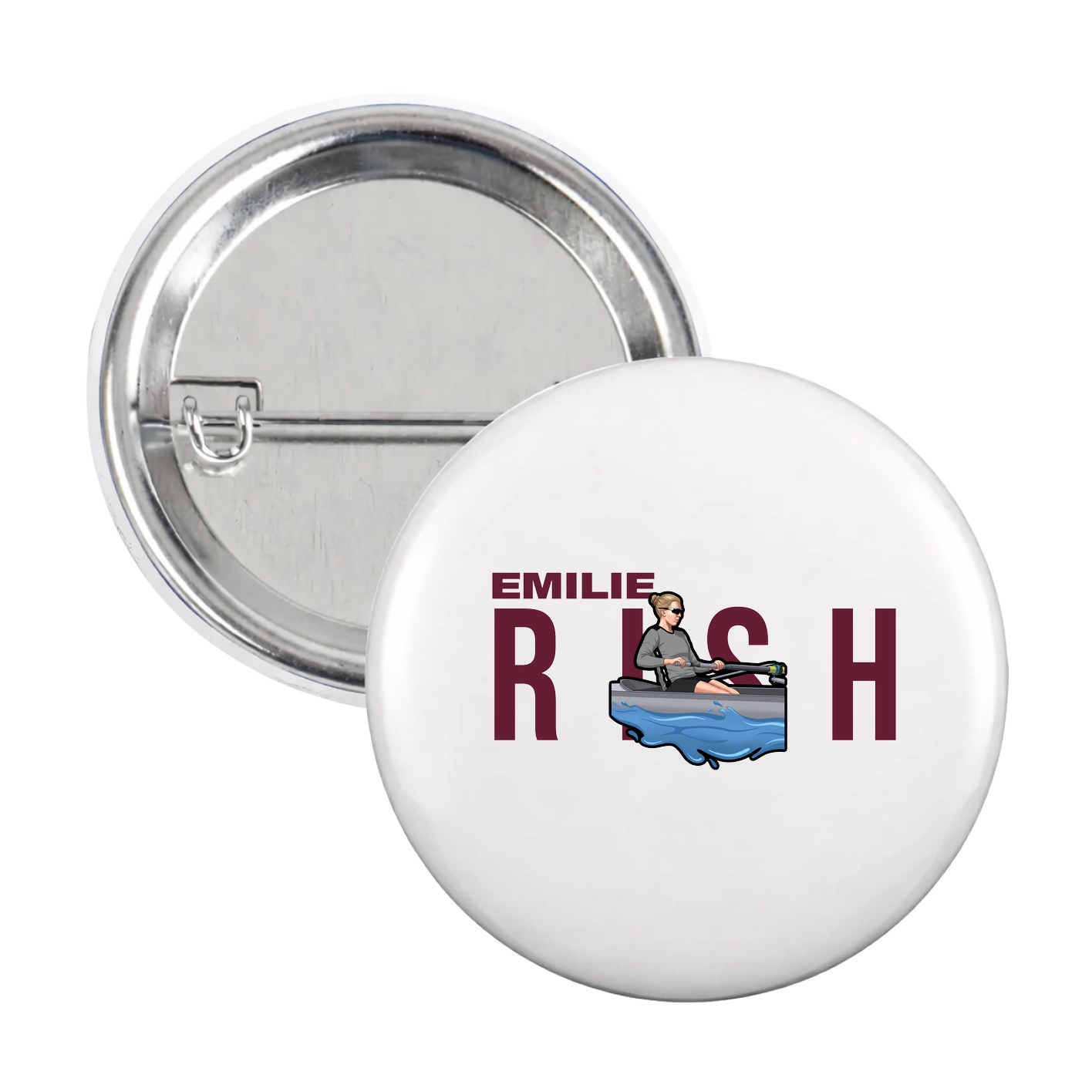 Game Day Button — Player Name in White