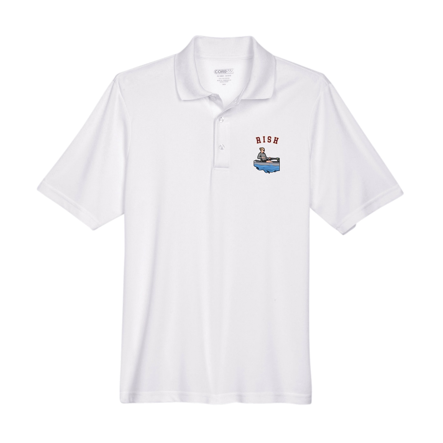 Performance Polo — Shirsey Arch in White