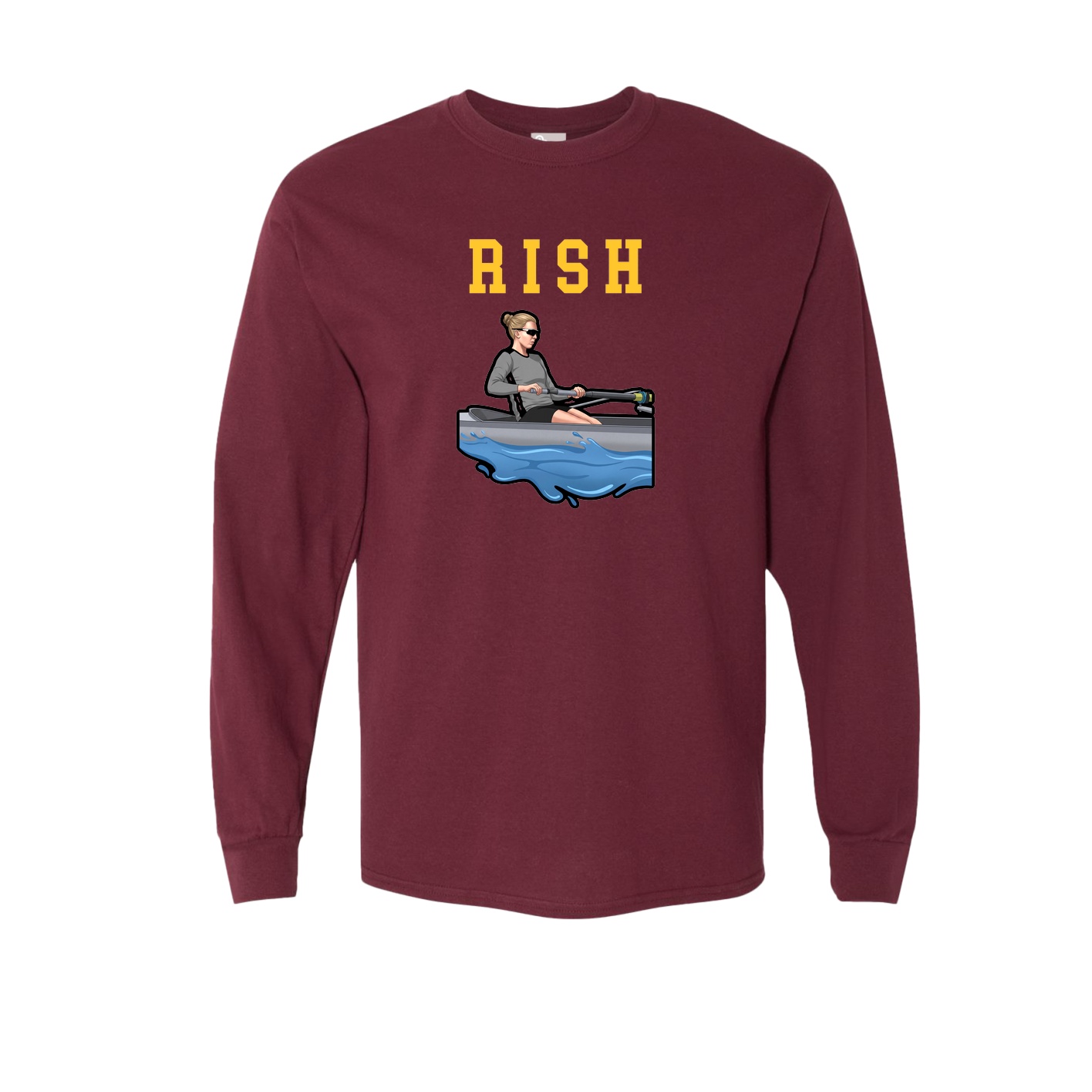 Long Sleeve Tee — Shirsey in Maroon