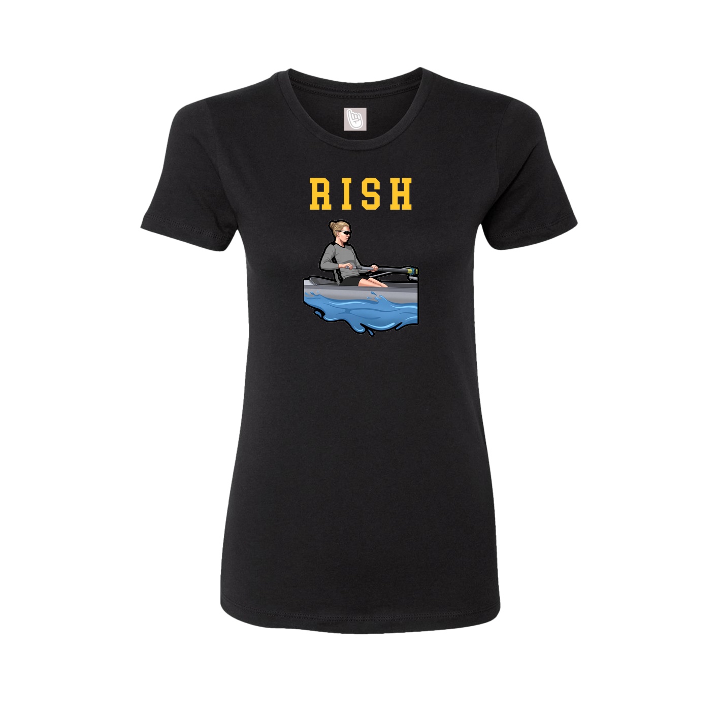 Fitted Women's Tee — Shirsey in Black