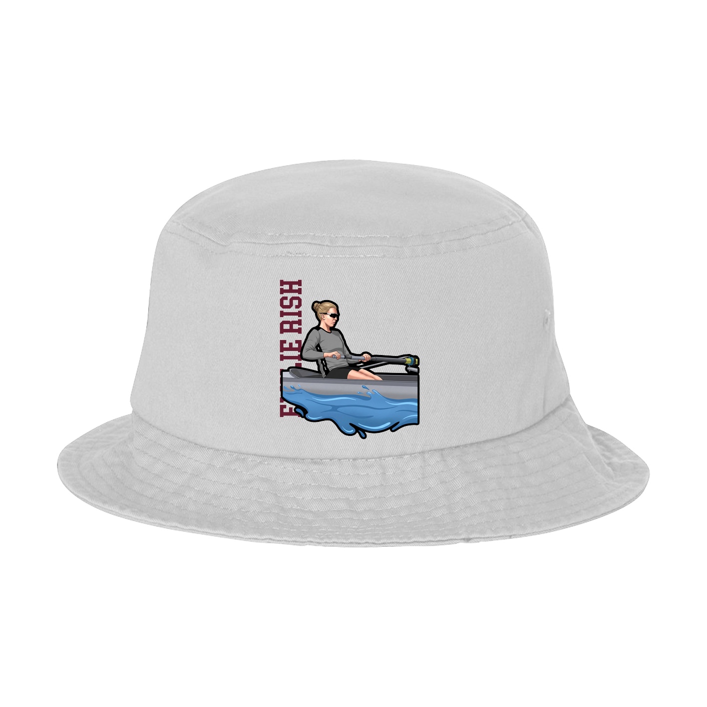 Bucket Cap — Name Vertical in White