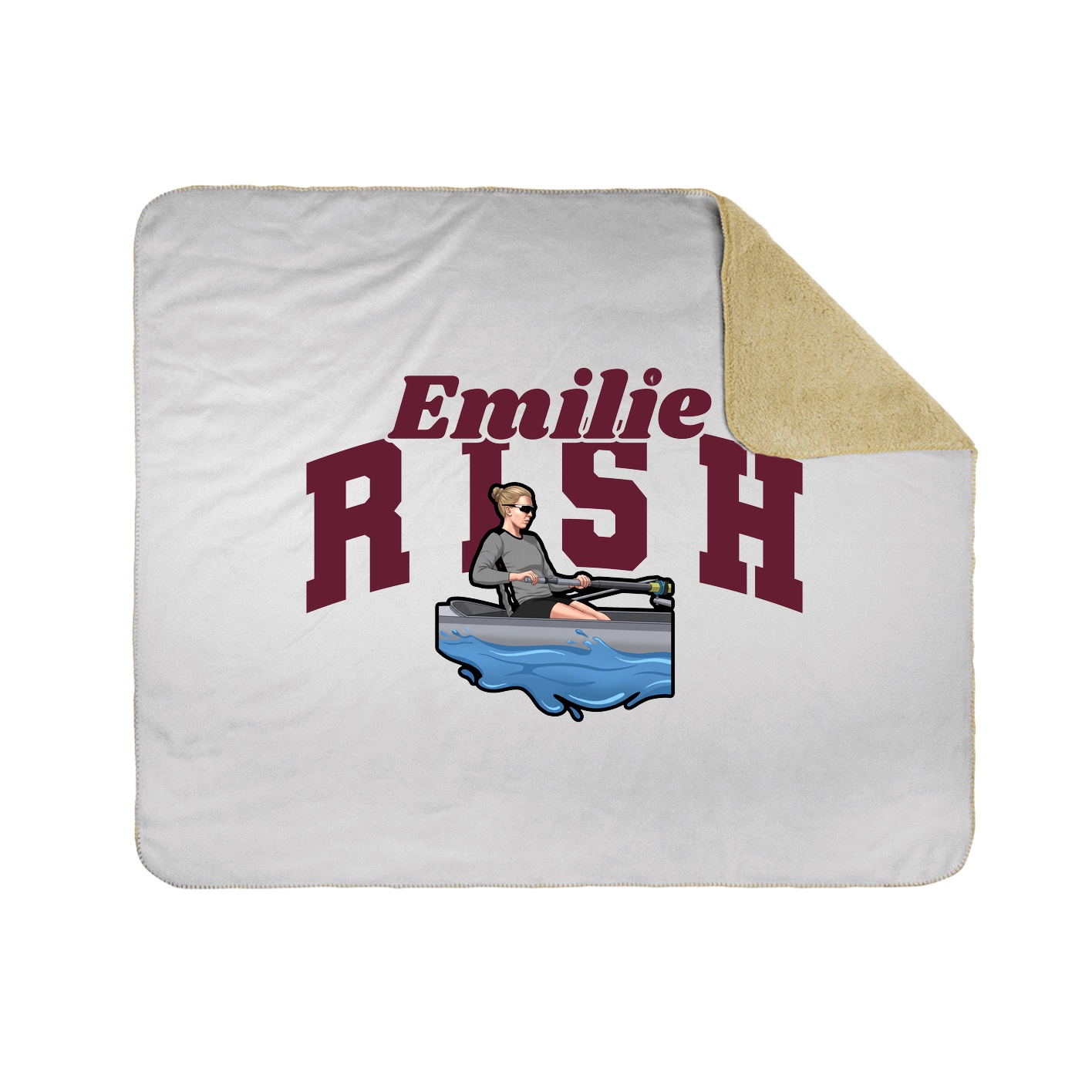 Throw Blanket — Signature Arch in White