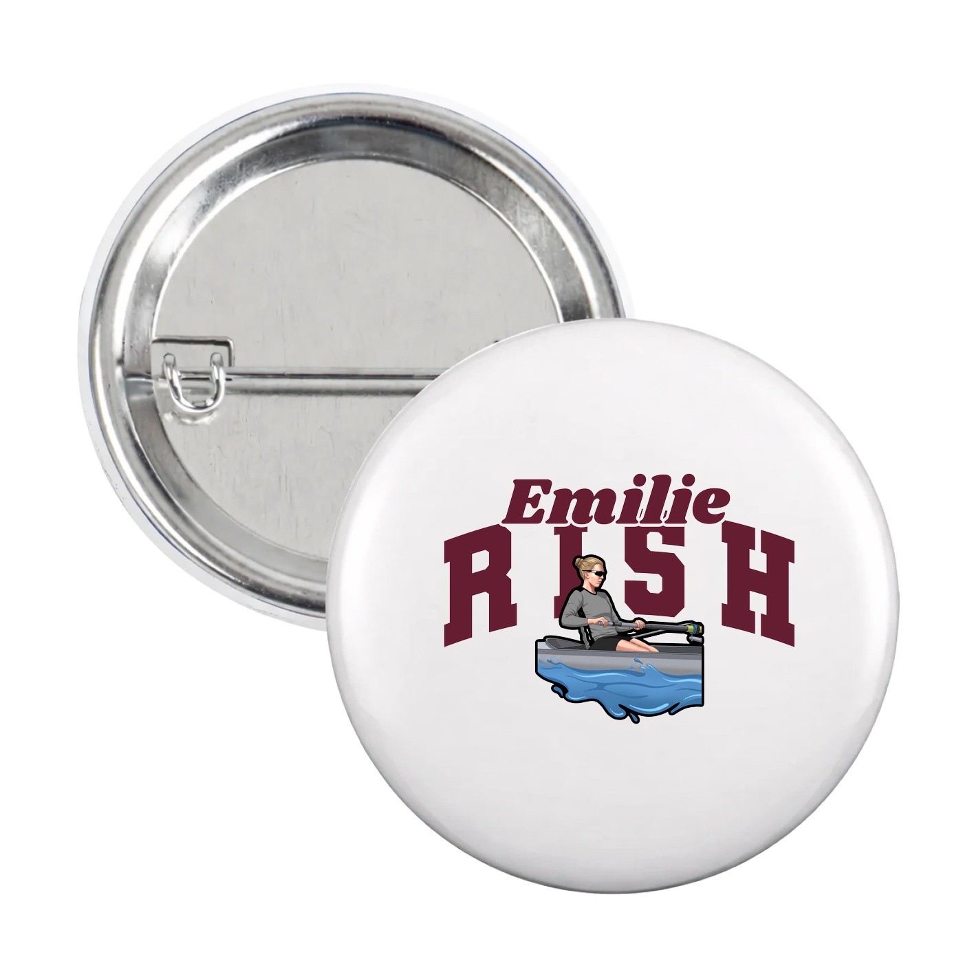 Game Day Button — Signature Arch in White