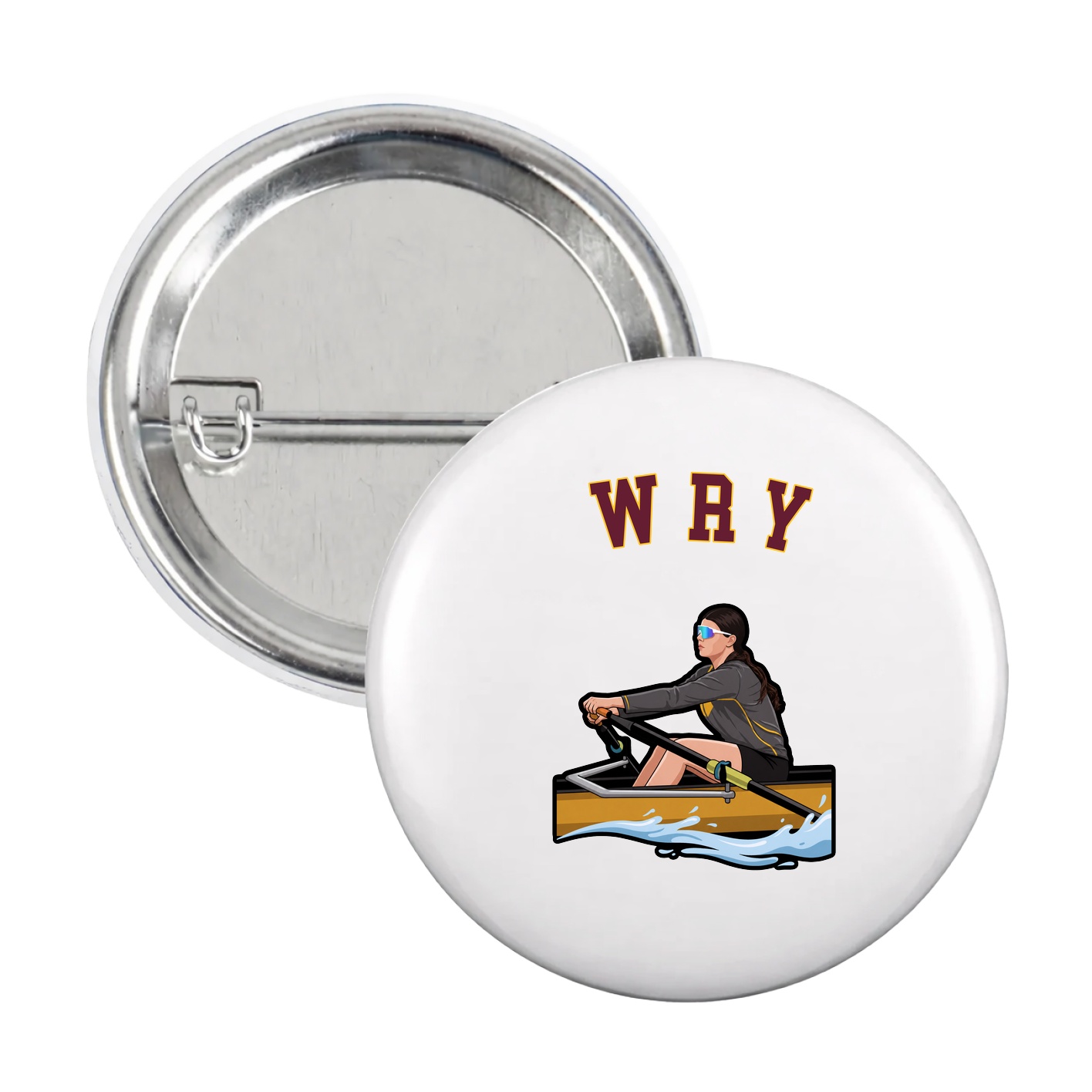 Game Day Button — Shirsey Arch in White
