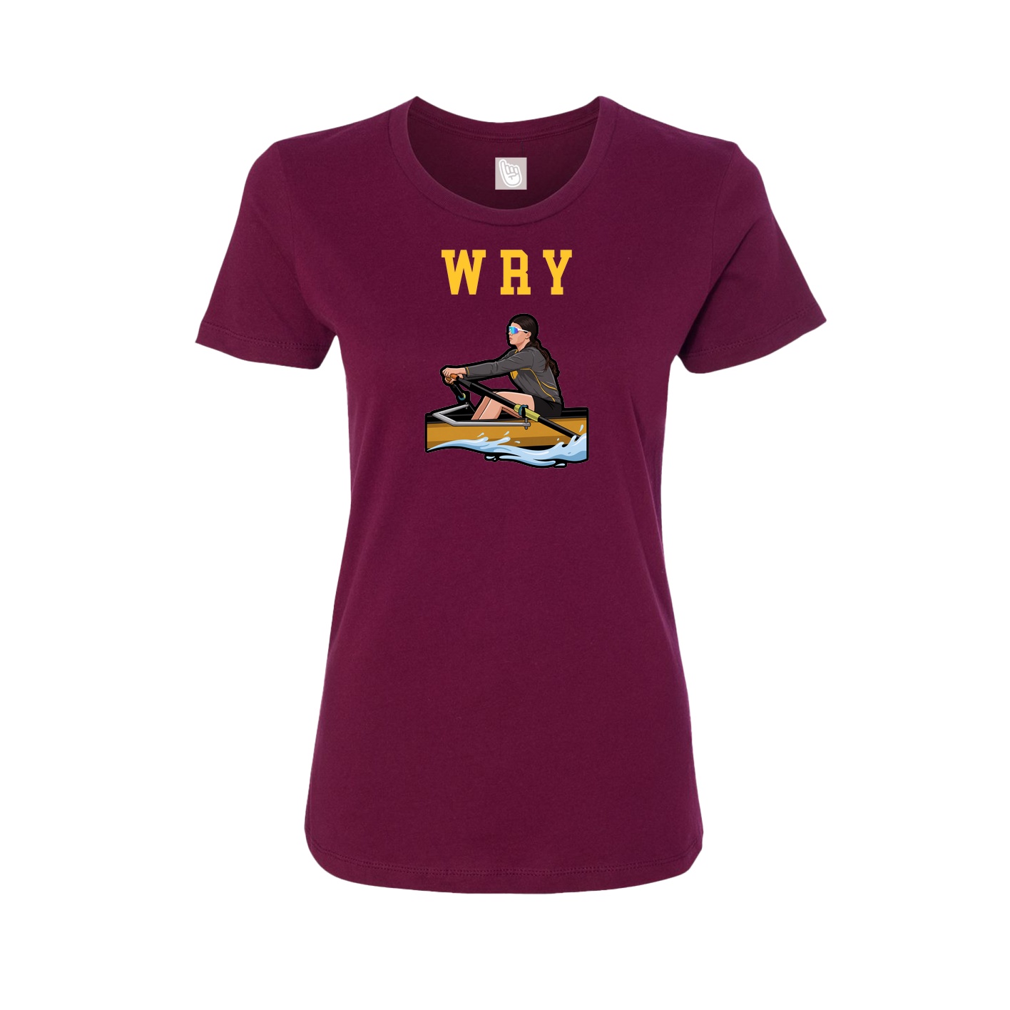 Fitted Women's Tee — Shirsey in Maroon