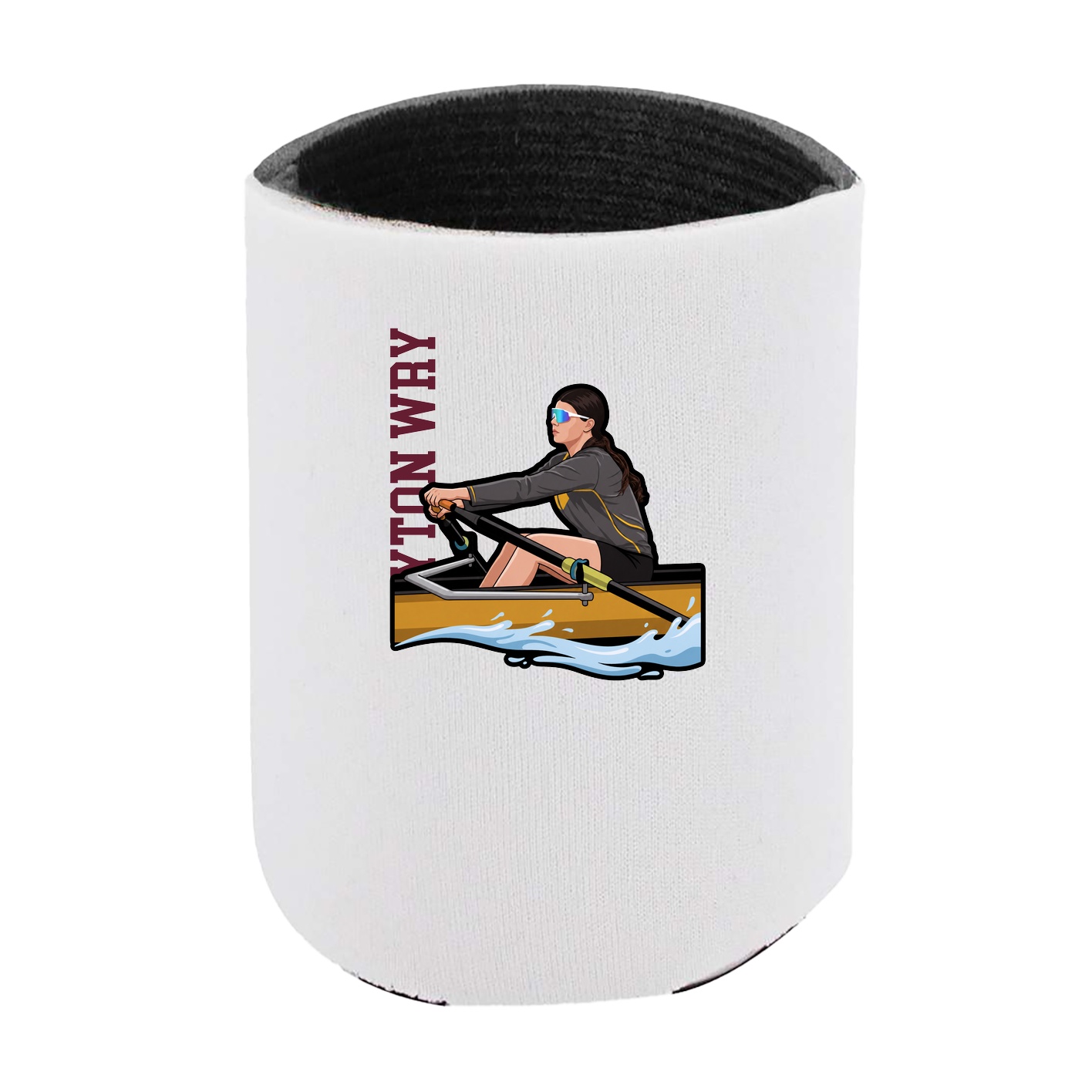 Can Holder — Name Vertical in White