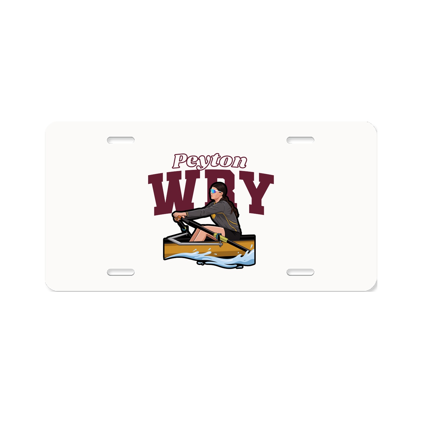 License Plate — Name Arch in Classic
