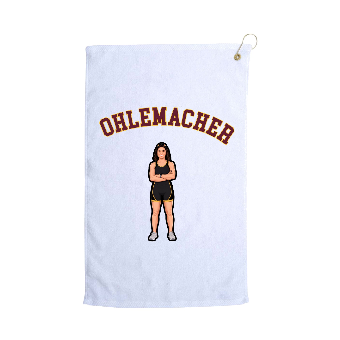 Golf Towel — Shirsey Arch in White