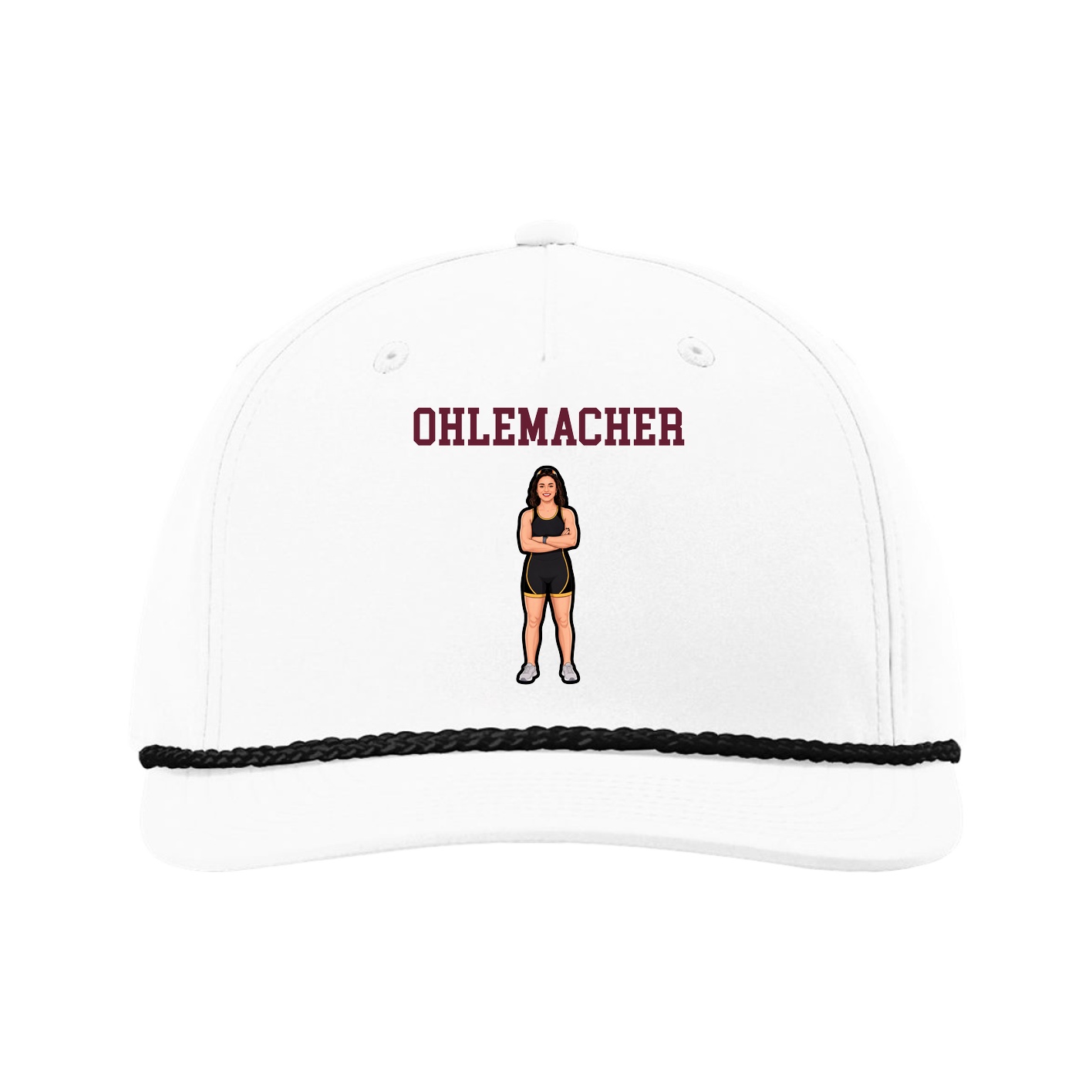 Five-Panel Classic Rope Cap — Shirsey in White