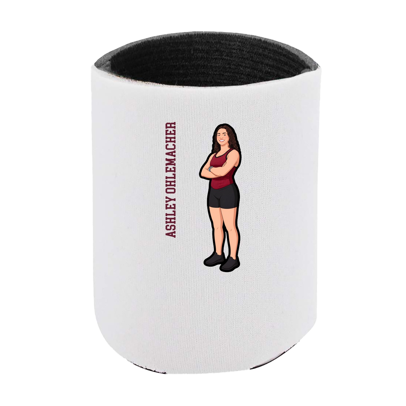 Can Holder — Name Vertical in White