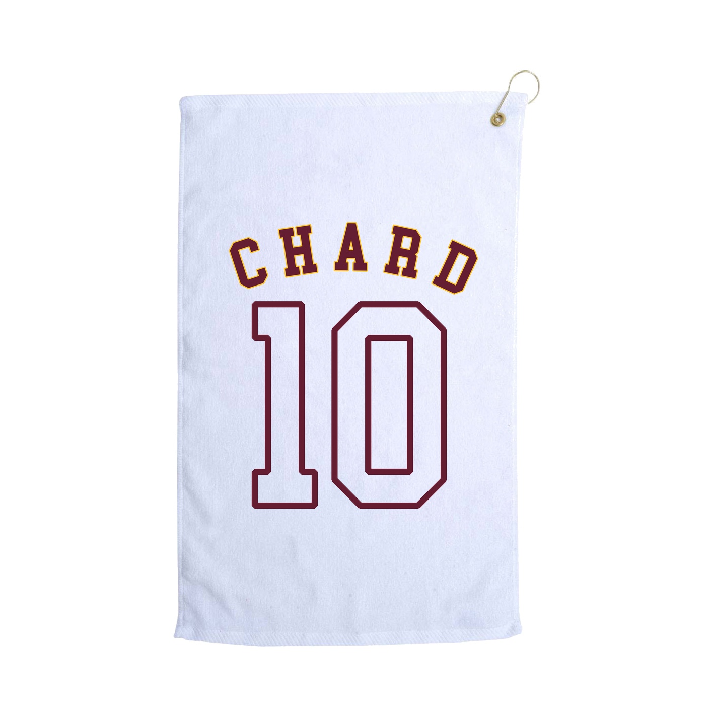 Golf Towel — Shirsey Arch in White