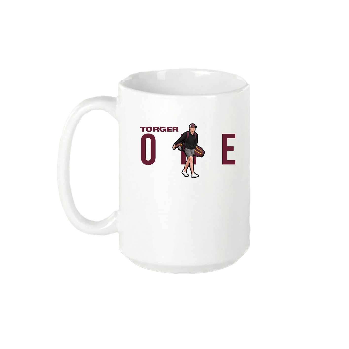 15oz Coffee Mug — Player Name in White