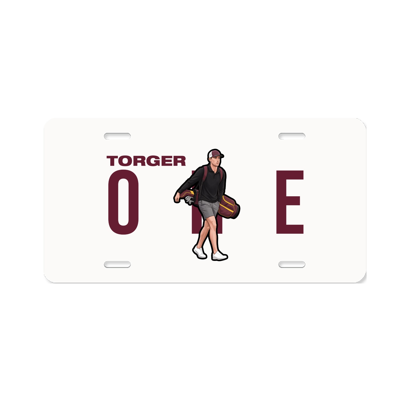 License Plate — Player Name in Classic